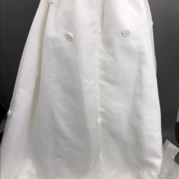 SOLD 90s Deadstock Satin Gala Debut Gown size 2 - Picture 5 of 8